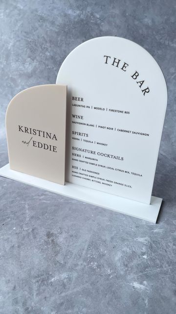 Wedding Arch Signage, Acrylic Signs Diy, Acrylic Bar Sign Wedding, Bar Signage Wedding, Acrylic Bar Menu Wedding, Acrylic Arch Table Numbers Wedding, Bar Sign Ideas, Acrylic Bar Menu Sign, Bar Menu Wedding Sign Acrylic