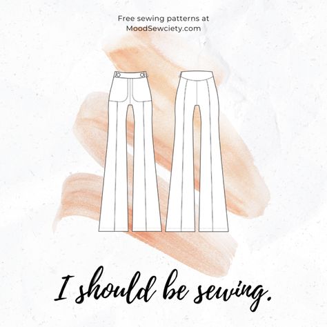 Pant Pattern, Mood Sewciety, Free Pants, Always Be Happy, Pants Sewing, Free Sewing Patterns, Pants Sewing Pattern, Weather Wear, Flare Leg Pants