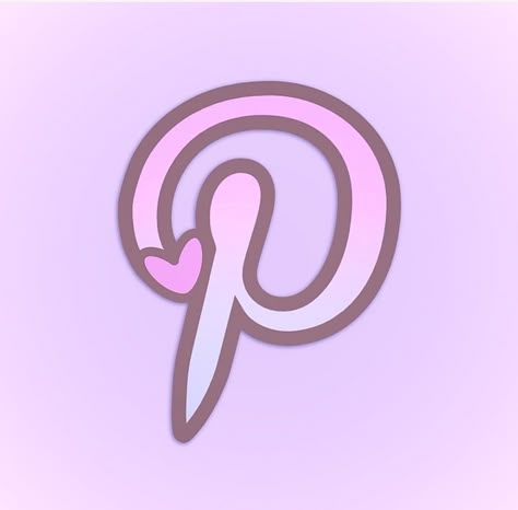 Pinterest Icon Aesthetic, Apps Kawaii, Android Icons, Kawaii App, App Store Icon, Mobile App Icon, Purple Logo, Cute App, Phone Inspiration