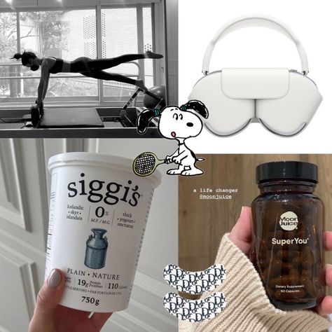 Vanilla aesthetic apple airpod max aesthetic siggis yogurt pilates aesthetic old money moodboard old money aesthetic Siggis Yogurt Aesthetic, Money Moodboard, Airpod Max Aesthetic, Supplements Aesthetic, Siggis Yogurt, Almond Daughter, Wellness Girly, Max Aesthetic, Vanilla Aesthetic