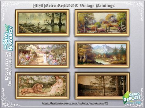 Sims 4 Oil Painting Cc, Sims 4 Decades Cc Furniture, Sims 4 Decor Cc Wall, Sims 4 Cc Vintage Wallpaper, Sims 4 Cc Furniture Decor Paintings, Sims 4 Paintings Wall Art, Sims 4 Cc Paintings Art, Vintage Sims 4 Cc Furniture, Ts4 Paintings Cc