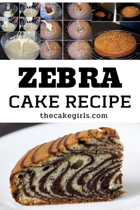 Best Zebra Cake Recipe Animal Theme Cakes For Kids, Zebra Cake Recipe, Zebra Cakes, Zoo Cake, Moist Vanilla Cake, Bake Something, Zebra Cake, Vanilla Paste, Delicious Cakes