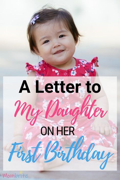 First Birthday Quotes, 1st Birthday Quotes, 1st Birthday Message, Birthday Quotes Kids, A Letter To My Daughter, Letter To Daughter, First Birthday Wishes, Her First Birthday, Wishes For Daughter