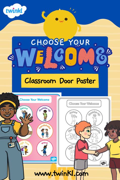 Choose Your Welcome Classroom Door Poster Welcome Classroom Door, Vibrant Poster, Door Poster, Editable Certificates, Morning Meetings, Your Welcome, Non Verbal, Reward Chart, Morning Meeting