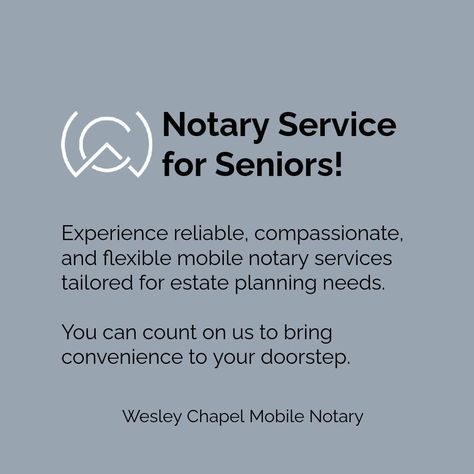 Mobile Notary Services for Elders: - Reliable - Compassionate - Flexible Perfect for estate planning needs. 📑🏡 #Notary #Convenience #mobilenotary #wesleychapel #wesleychapelnotary #legacyplanning Mobile Notary Business, Wesley Chapel Florida, Notary Business, Notary Service, Mobile Notary, Estate Planning, Business Cards, Florida