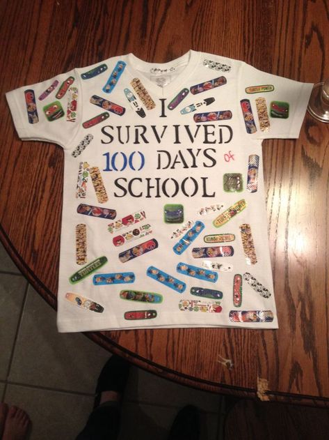 School Ideas For Teachers, School Shirt Ideas, 100 Days Of School Ideas, 100 Days Of School Project Kindergartens, 100 Day Shirt Ideas, 100days Of School Shirt, 100 Días De Clases, 100 Days School, 100th Day Of School Crafts