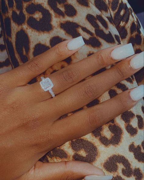 Nails long nails short nails white nails wedding rings wedding propose leopard nails cheetah print White Nails Wedding, Proposal Nails Engagement, Short Nails White, Nails Cheetah Print, Proposal Nails, Nails Engagement, Nails Cheetah, Engagement Nails, Nail Board