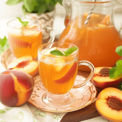 Picture this: a hot summer day, the sun is beaming down, and you’re sitting on a shaded porch with a gentle breeze blowing. In your hand is a chilled glass ... Read more Peach Tea Recipe, Black Tea Bags, Peach Puree, Peach Juice, Peach Tea, Steeped Tea, Sweet Peach, Hot Tea, Breakfast Lunch Dinner