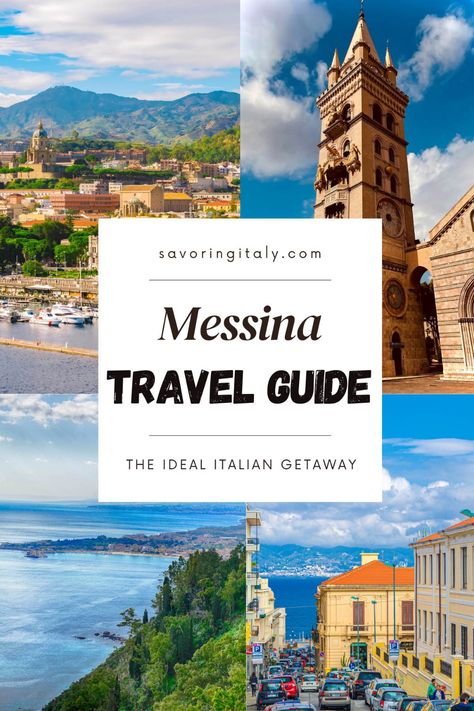 Ultimate Travel Guide to Messina, Sicily: Top Things to Do & See One Day In Messina Sicily, Messina Sicily Cruise Port, Messina Italy, Messina Sicily, Travel Mood, Italy Beaches, Greek Isles, Mediterranean Cruise, Italy Trip