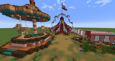 Minecraft Clown Build, Circus Minecraft Build, Circus Tent Minecraft, Minecraft Ticket Booth, Carnival Minecraft, Minecraft Circus Tent, Tent Minecraft, Circus Minecraft, Minecraft Carnival Builds