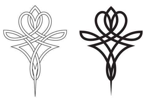 Keltic Pattern Celtic Symbols, How To Draw Celtic Symbols, Celtic Markings, Celtic Designs Pattern, Keltic Pattern, Keltic Knot, Motif Soutache, Celtic Coloring, Celtic Symbol