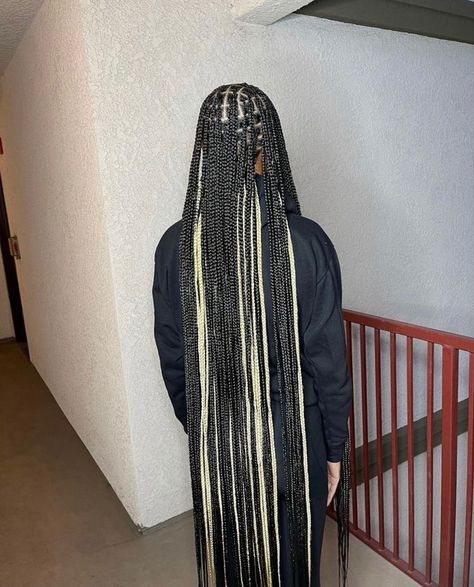 Extra Long Braids, Colored Box Braids, Braided Hairstyles For Black Women Cornrows, Big Box Braids Hairstyles, Colored Braids, Box Braids Hairstyles For Black Women, Cute Braided Hairstyles, Cute Box Braids Hairstyles, Protective Hairstyles Braids