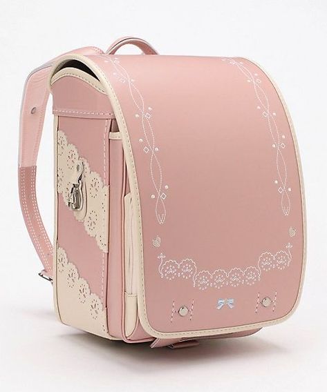 Japanese School Bag, Fluffy Heels, Sakura Card Captor, Canvas Bag Design, Kawaii Bags, Japanese Bag, Shoes Outfit Fashion, Shell Pink, Novelty Bags