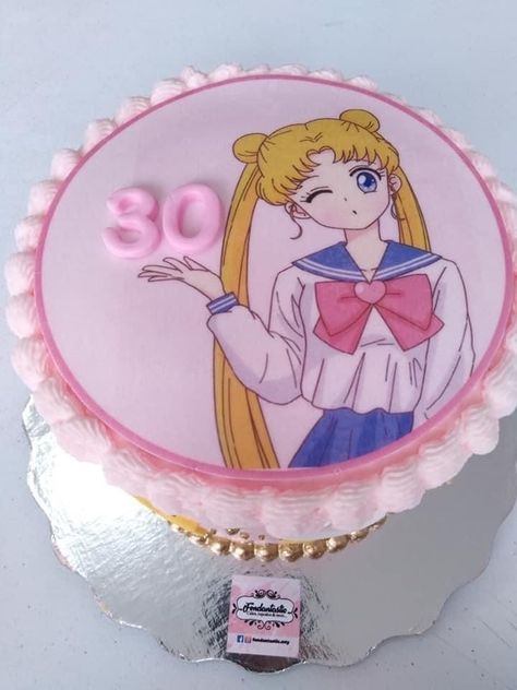 Sailor Moon Cake Ideas, Pastel Sailor Moon, 28th Birthday Ideas, Sailor Moon Cakes, Sailor Moon Party, Sailor Moon Birthday, 30th Birthday Themes, Galaxy Cake, Anime Cake