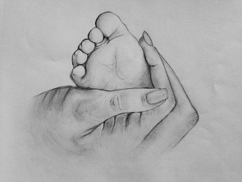 Lovely baby feet Feet Drawing, Pencil Drawings Of Girls, Peacock Wall Art, Boho Art Drawings, Mother Art, Cool Pencil Drawings, Art Sketches Pencil, Female Art Painting, Dark Art Drawings