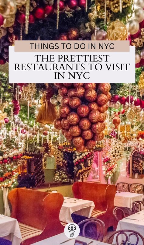 Discover today the most instagrammable restaurants in NYC; from floral cafes to cute rooftops and secret, pretty places to eat in New York City, you'll find it all here! best places to visit in nyc | where to eat in nyc | nyc travel guide | nyc food guide | best restaurants in new york city | most beautiful restaurants in nyc | best things to do in nyc | best street food in nyc | best coffee shops in nyc | best photo spots in nyc | cutest cafes in nyc | instagrammable places in nyc Top Places To Eat In Nyc, Beautiful Restaurants Nyc, Coolest Restaurants In Nyc, Fun Nyc Restaurants, Best Sushi Restaurants In Nyc, Nyc Where To Eat, Macys Santaland Nyc, Best Dinner Restaurants In Nyc, Where To Eat In Nyc Manhattan