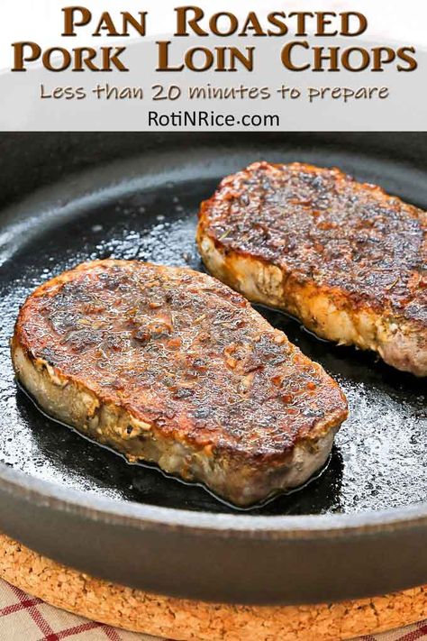 Pork Loin Steak Recipes, Cooking Pork Loin, Boneless Pork Loin Recipes, Pork Loin Chops Recipes, Roast Pork Chops, Roasted Pork Loin, Boneless Pork Loin Chops, Pork Roast In Oven, Cooking Pork Chops