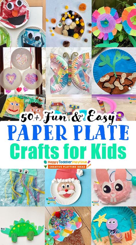 Glass Snowman Crafts, Easy Paper Plate Crafts, Crafts For Kids Easy Diy, Paper Plates Crafts, Contact Paper Crafts, Plate Crafts For Kids, Koala Craft, Paper Plate Art, Bus Crafts