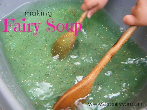 Fun idea! Water, glitter and stones, foodcoloring :) Increase play by adding cornstarch or flour...possibilities are endless. Fun to put by the garden then let the faeries in the garden "drink it" overnight... :) Click pin to go to Natasha's website :) www.therapyforyourchild.com #kids #Summer #bucketlist Fairy Tales Preschool Activities, Illustration Fairytale, Fairytale Lessons, Fairy Tales Preschool, Fairy Tale Activities, Fairy Tale Crafts, Easy Kid Activities, Fairy Tale Theme, Illustration Book