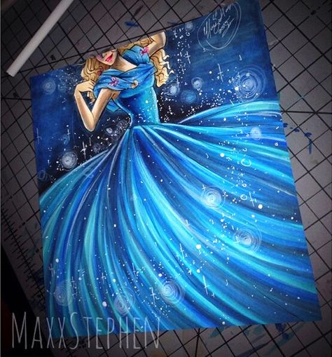 Ella (Drawing by MaxxStephen @Instagram) #Cinderella Disney Princess Paintings, Cinderella Art, Princess Painting, Disney Canvas Art, Artist Problems, Disney Canvas, Disney Paintings, Disney Princess Cinderella, Disney Art Drawings