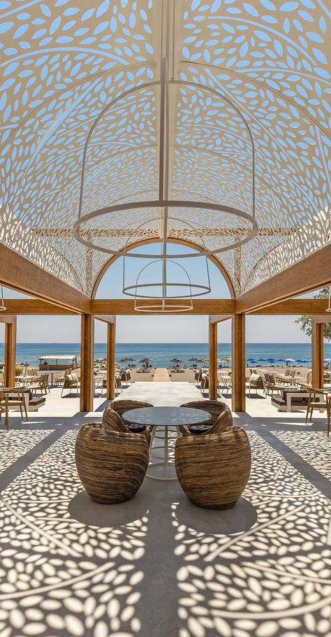 Naya Beach | Naya Beach Bar Rhodes Faliraki Faliraki Rhodes, Rhodes Beaches, Greece Girl, Greece Rhodes, Cafe Ideas, Cream Aesthetic, Greece Islands, Beach Bar, Beach Bars