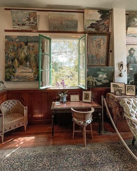 70s Italian Interior Design, Monet House, Claude Monet House, Giverny France, Leo Season, House Room, Living Room Inspo, Dream Rooms, Room Aesthetic