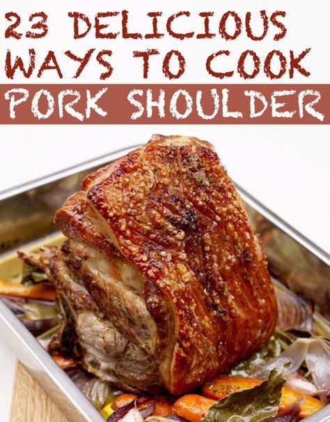 23 Delicious Ways To Cook Pork Shoulder - has some good info on pork shoulders, recipes are already pinned elsewhere: Picnic Roast Recipes, Pork Shoulder Recipes Oven, Pork Shoulder Picnic Roast, Pork Shoulder Picnic, Pork Picnic, Picnic Roast, Braised Pork Shoulder, Smoked Pork Shoulder, Pork Shoulder Recipes