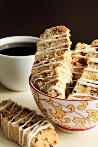 Cherry-almond biscotti Cherry Almond Biscotti Recipe, Italian Cherries, Almond Biscotti, Cherry Almond, Biscotti Recipe, Italian Cookies, Dried Cherries, Scone Recipe, Chocolate Chip Cookies