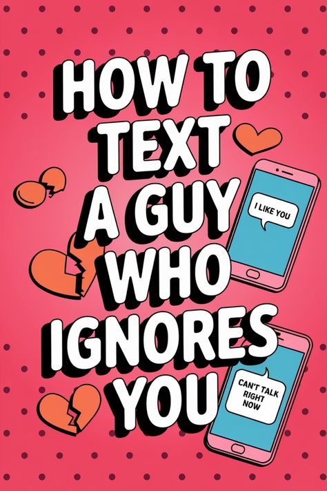 Discover effective strategies on how to text a guy who ignores you. Communication is key in any relationship, and knowing how to handle this situation can make a big difference. Learn helpful tips and techniques to break the silence and open up a dialogue with the guy you're interested in. Whether you want to clear the air or simply get his attention, these methods can help you navigate through the challenges of being ignored. What To Say To Him When He Ignores You, Ignore Him To Get His Attention, How To Text A Guy Without Being Annoying, How To Get His Attention Over Text, When Someone Ignores You, Ignore Text, Get His Attention, Ignoring Someone, Being Ignored