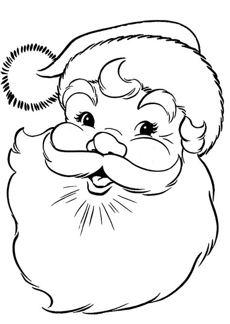 Santa Coloring Pages, Santa Template, Truck Coloring Pages, Christmas Coloring Books, Santa Face, Christmas Coloring, Christmas Drawing, Christmas Templates, Christmas Coloring Pages