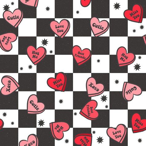 Sweetheart checkered fabric: perfect for Valentine's crafts!  Create adorable projects with this charming Valentine's Day pattern.  Find trendy patterns and prints for your Valentines Computer Background, Valentines Wallpaper Laptop, or Cherry Background Aesthetic.  Perfect for Valentines Day Prints, Valentines Butterfly designs, and more.  Featuring cherries and strawberries, this fabric is ideal for adding a touch of Valentine's Day sweetness to your projects.  Click to get yours and unleash your creativity! Trendy Patterns Prints, Heart Paper Chain, Valentine’s Day Photo Backdrop, Valentine’s Day Pattern, Be Mine Aesthetic, Black And Pink Hearts Wallpaper, Valentines Painting For Boyfriend, Pink Retro Background, Alt Valentines