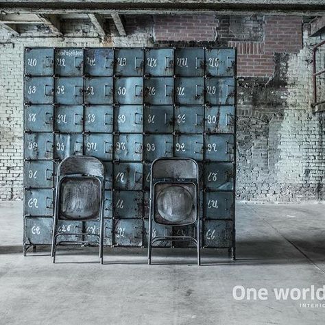 We travel through India to find to most beautiful and unique cabinets and lockers. Without losing the story of their past we restore them where necessary, while keeping them as original as possible. Our mission is to pass them on to a new home where they will be appreciated for many years to come. #unique #locker #industrial #cabinet #India #oneofakind #OneWorldInteriors Industrial Interior Style, Wooden Lockers, Industrial Style Interior, Vintage Lockers, Industrial Warehouse, Industrial Inspiration, Spaceship Interior, Metal Lockers, Unique Cabinets