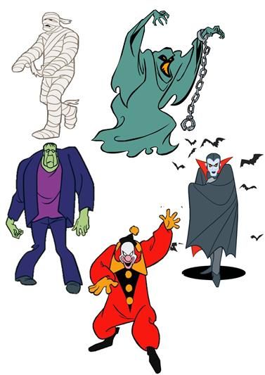 Scooby Doo And Batman, Scooby Doo Scrapbook Layouts, Scooby Doo Monster Costumes, Scooby Doo Silhouette, Tattoo Prompts, Scooby Doo Monsters, Scooby Doo Villains, Scooby Doo Characters, Scooby Doo Halloween Party