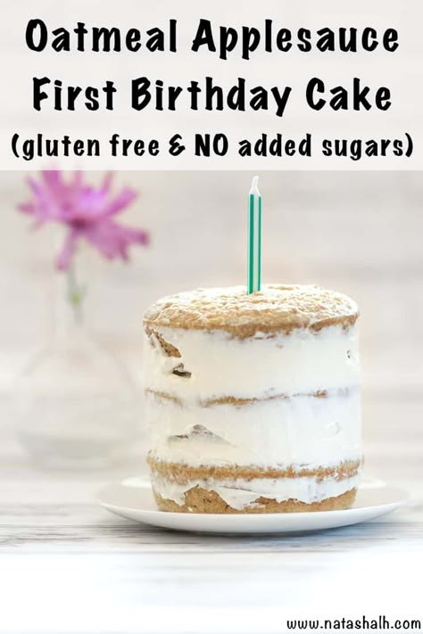 Gluten Free Cake Decorating, Blw Cake, Basic Smash Cake, Non Cake Smash Ideas, Sugar Free Baby Cake, Healthy Baby Cake, No Sugar Cake Recipe, Baby Cake Recipe Healthy, Baby First Cake Recipe