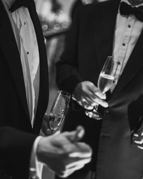 Autumn means dusting off the black tie 🥂 #blacktieaffair #bespoketailoring #blacktie #tuxedo #pommery Black Tie Old Money Wedding, Classy Tuxedo Men, New Years Black Tie Party, Black Tie Cocktail Party, Black Suit Men Aesthetic, Tuxedo Aesthetic, Black Tie Aesthetic, Dinner Party Dress, Party Dress Codes