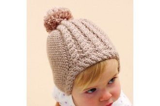 Bernat - Hat for Little Ears in Softee Baby (downloadable PDF) Flat Knitting Patterns, Beany Hat, Baby Hat Knitting Patterns Free, Baby Hat Knitting Pattern, Hat Knitting Pattern, Baby Knitting Patterns Free, Hat Knitting, Baby Hats Knitting, Knit Hats