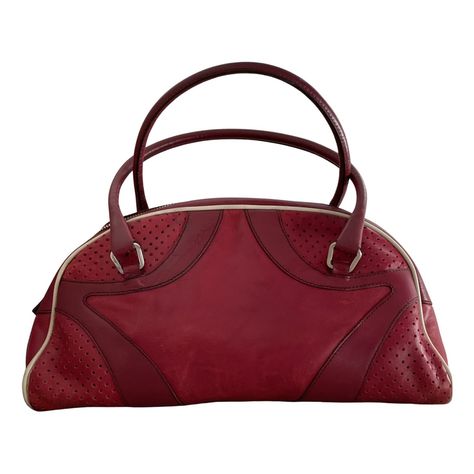 Bowling Prada Handbags for Women - Vestiaire Collective Prada Bowling Bag, Prada Red, Bowling Bag, Bowling Bags, Woman Bags Handbags, Prada Handbags, Second Hand Stores, Bowling, Two Hands