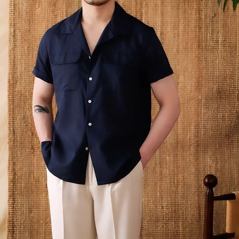 Stay cool and stylish this summer with our Men's Short-Sleeved Cotton and Linen Cuban Collar Shirt. Perfect for warm days and casual outings, this shirt combines comfort and elegance effortlessly. ☀️ #SummerStyle #NewArrival #MensFashionHashtags:#Menswear #SummerFashion #CubanCollarShirt #CottonAndLinen #MensStyle #CasualChic #FashionInspo #SouthAfricaFashion #CoolAndComfortable #OOTD #SummerWardrobe #explorepage #viral Summer Collared Short Sleeve Shirt For Streetwear, Summer Tropical Print Collared Camp Shirt, Tropical Printed Collared Camp Shirt, Relaxed Fit Button-up Short Sleeve Shirt For Streetwear, Cotton Button-up Short Sleeve Streetwear Shirt, Summer Wear For Women, Cuban Shirt, Fashion Hashtags, South Africa Fashion