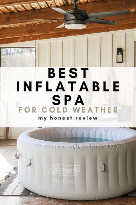 The Best Inflatable Hot Tub for Cold Weather: Review Soft Hot Tub Surround Ideas, Inflatable Hot Tub Ideas Backyard Patio, Coleman Hot Tub Ideas, Inflatable Spa Surround Ideas, Outdoor Inflatable Hot Tub Ideas, Blow Up Hot Tub Ideas Backyard, Blow Up Hot Tub Deck Ideas, Inflatable Hot Tub Surround Diy, Blow Up Hot Tub