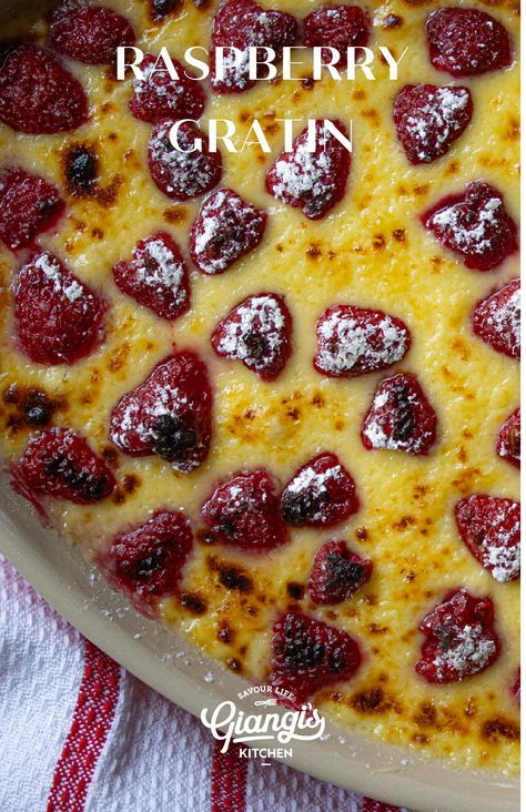 Raspberry Gratin Food Tool, Raspberry Almond, Gratin Dish, Weekend Cooking, Global Recipes, Yummy Desserts, Fall Desserts, Summer Fruit, Original Recipe