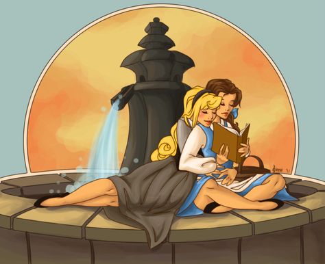 z- by stormchylde - My Favorite Part [Lesbian 'Disney-ish' Princesses] Principe William Y Kate, Doctor Whooves, Disney Ships, Laughing Jack, Lesbian Art, Queer Art, Art Disney, Deviant Art, Princess Art