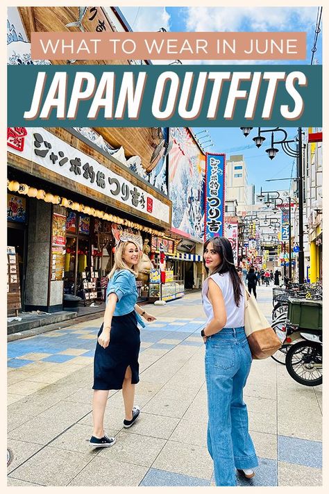 Japan Outfits - What to Wear in June What To Wear In Japan In June, Outfits In Japan, Japan In June, Japanese Spring Fashion, Japan Outfit Summer, Japan Summer Outfit, What To Wear In Japan, Tokyo Outfits, Japan Outfits