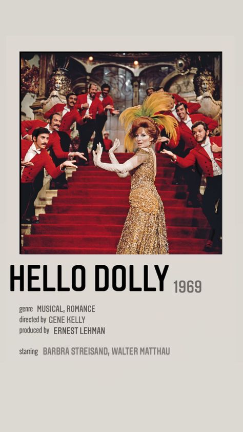 Hello Dolly Poster, Hello Dolly Movie, Summer Movies List, Hello Dolly Musical, Best Movies List, Anastasia Broadway, Film Recommendations, Summer Movie, Famous Movies