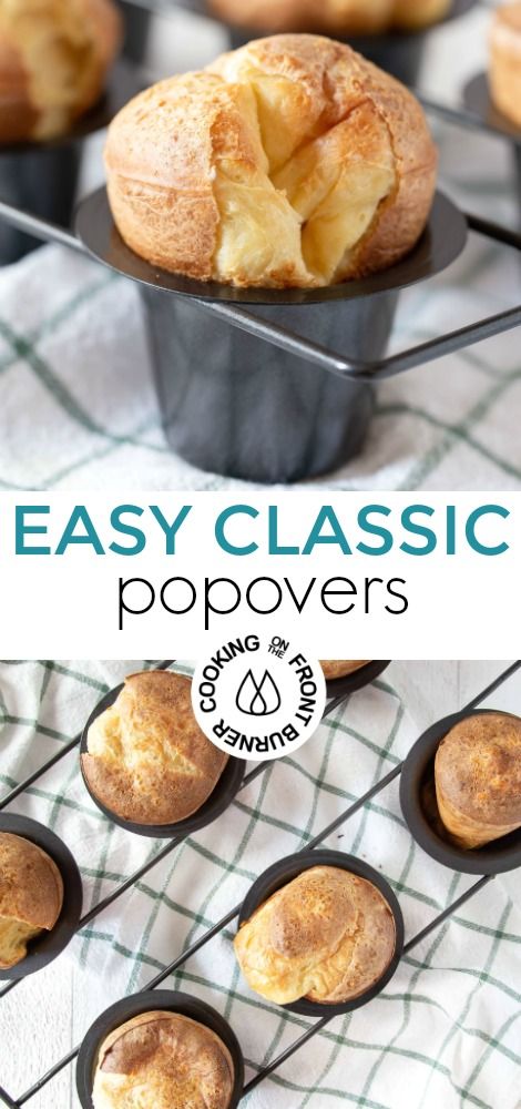 Easy Popover Recipe, Perfect Popovers, Light And Airy Interior, Popovers Recipe, Easy Popovers, Airy Interior, Popover Recipe, Dessert Bread, Bread Machine