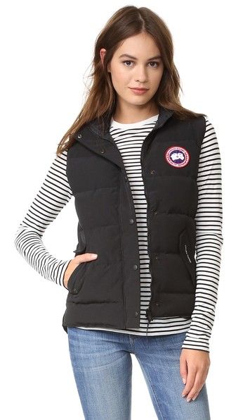 CANADA GOOSE Freestyle Vest. #canadagoose #cloth #dress #top #shirt #sweater… Canada Goose Vest Outfit, Canada Goose Vest, Vest Outfit, Quilted Vest, Rachel Comey, Down Vest, Petite Women, Rachel Zoe, Pop Fashion