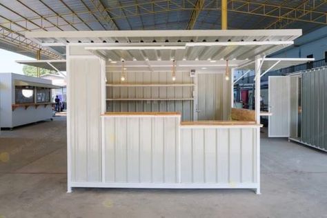 Food Stand Design, Rooftop Restaurant Design, Food Stall Design, Coffee House Design, Small Restaurant Design, Deck Bar, Mobile Coffee Shop, Bakery Design Interior, Outdoor Restaurant Design