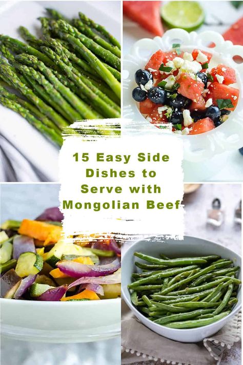 Mongolian Beef Side Dishes, Mongolian Side Dishes, Mongolian Vegetables, Roast Beef Side Dishes, Overnight Pickles, Grilled Chicken Sides, Lamb Side Dishes, 20 Minute Meals, Grand Fir