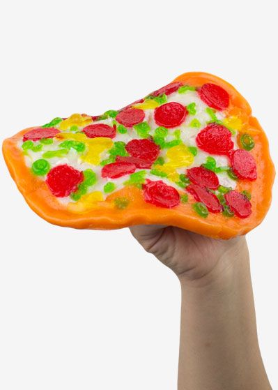 Gummy Pizza!™ Gummy Pizza, Gummy Burgers, Candy Pizza, Gum Flavors, Dessert Items, Potluck Dinner, Nutter Butter Cookies, Giant Candy, Surprise Egg