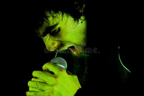 Scream in microphone. Screaming in microphone. Rock music singer. Rock concept , #AFF, #Screaming, #microphone, #Scream, #Rock, #concept #ad Art Reference Poses, Pose Reference, Punk Rock, Rock Music, Drawing Reference, Scream, Stock Images Free, Art Reference, Photo Image