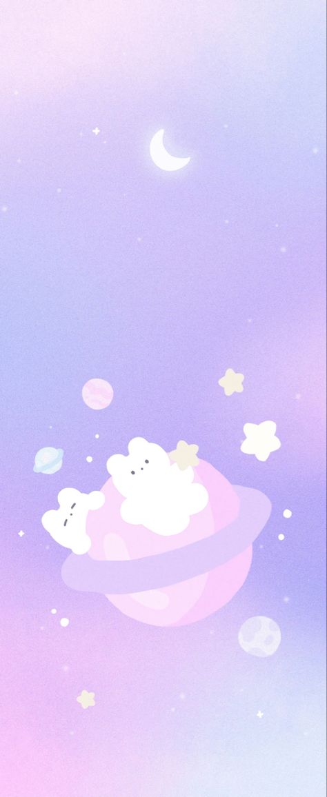 Purple Bear Wallpaper Aesthetic, Cute Purple Space Wallpaper, Purple Butterfly Ipad Wallpaper, Kawaii Moon Wallpaper, Pastel Purple Aesthetic Wallpaper Ipad Landscape, Sleepy Daze Wallpaper Purple, Z Flip 4 Homescreen, Flip4 Wallpaper, Sleepydaze_ Wallpaper